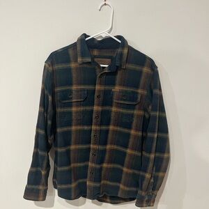 Medium Green Multi Plaid Heavyweight Orvis striped Flannel